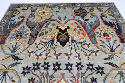 251 x 347 cm | Karakul Afghan Tribal Hand Knotted Veg Dye Wool carpet