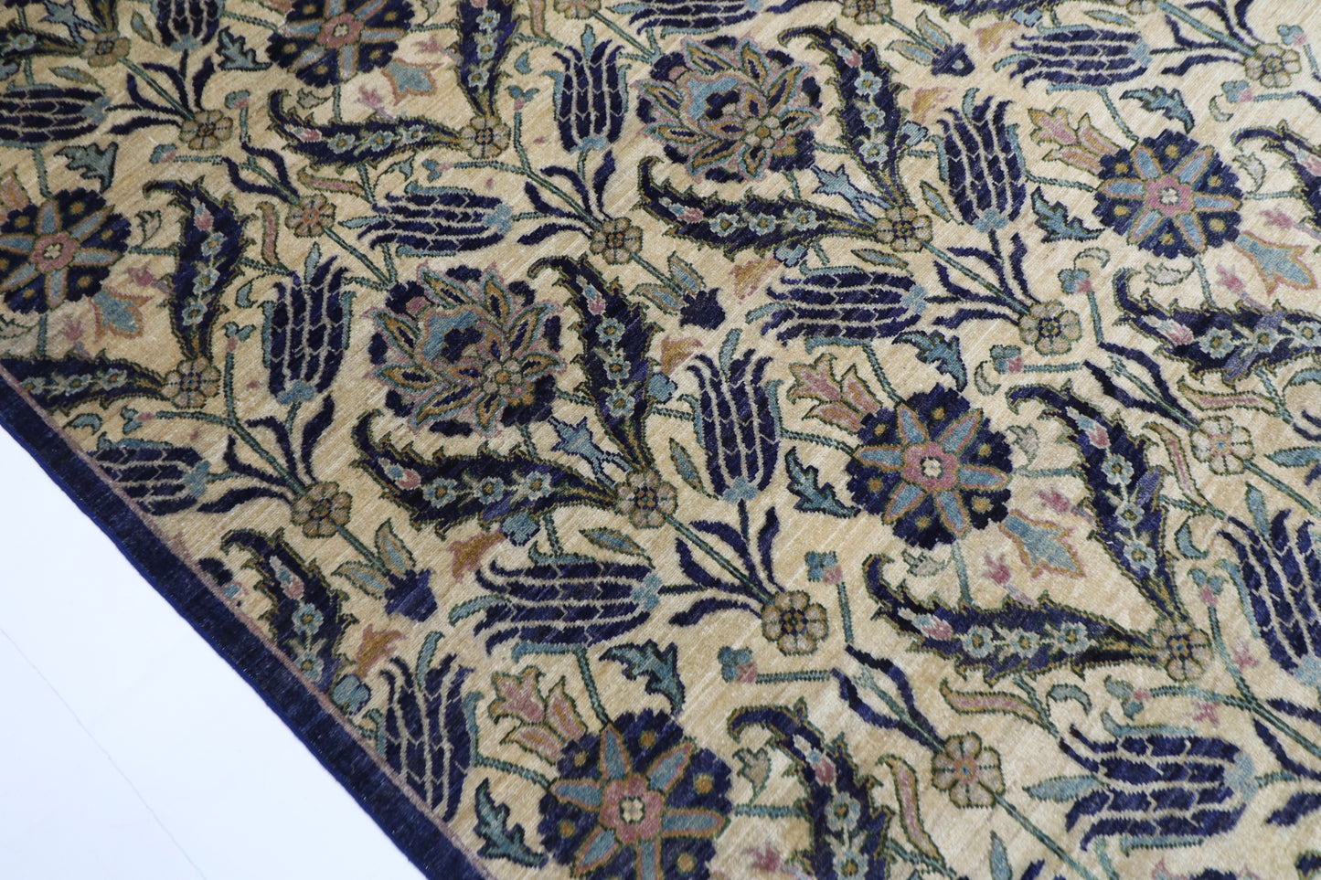271 x 357 cm | Oriental Suzani Area Rug Afghan Hand Knotted Veg Dye Wool carpet