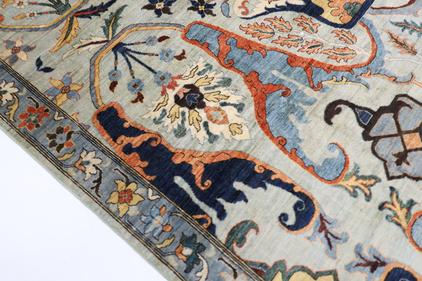 251 x 347 cm | Karakul Afghan Tribal Hand Knotted Veg Dye Wool carpet