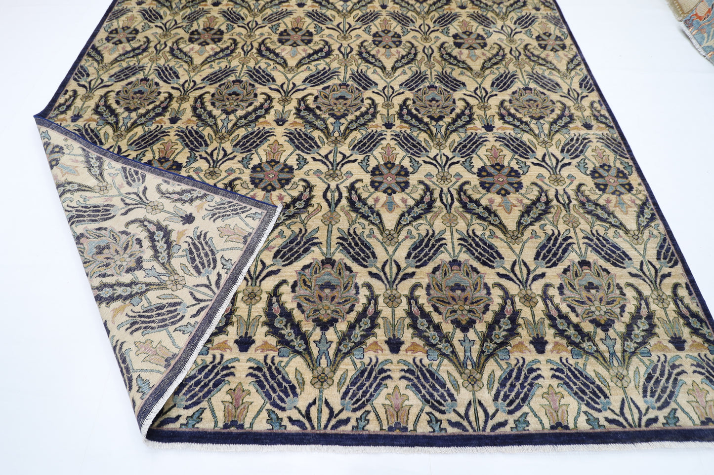 271 x 357 cm | Oriental Suzani Area Rug Afghan Hand Knotted Veg Dye Wool carpet