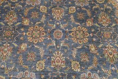 297 x 296 cm | Zeigler Round Rug Afghan Hand Knotted Veg Dye Wool carpet