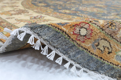 297 x 296 cm | Zeigler Round Rug Afghan Hand Knotted Veg Dye Wool carpet