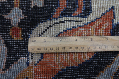 81 x 296 cm | Black Birds Runner Rug Afghan Hand Knotted veg Dye Wool carpet