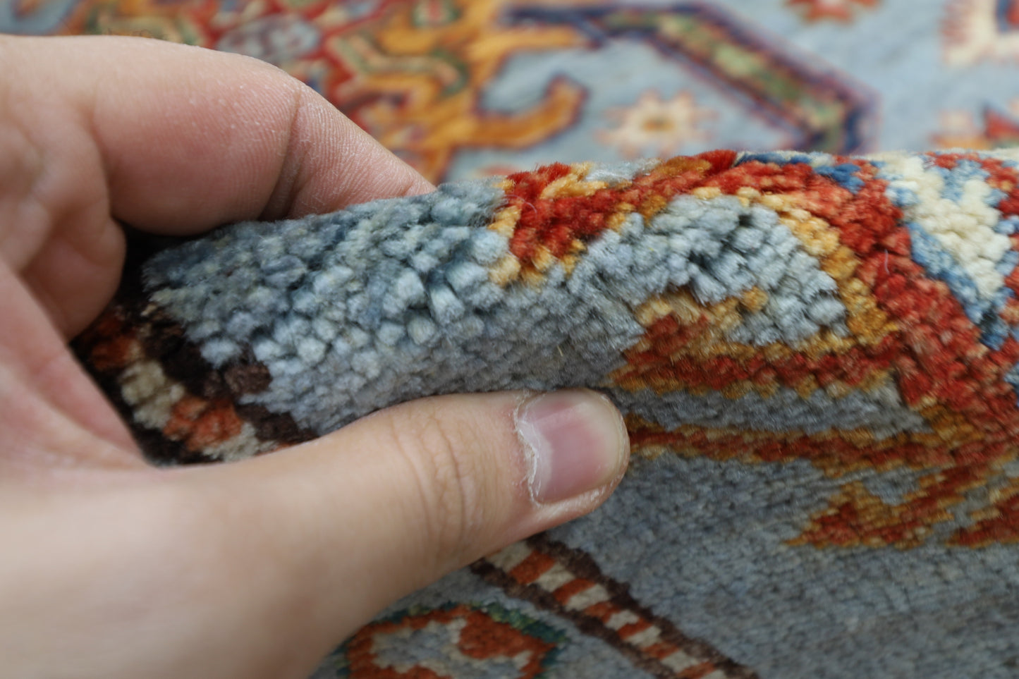300 x 412 cm | Kazak Afghan Tribal Hand Knotted Veg Dye Wool carpet