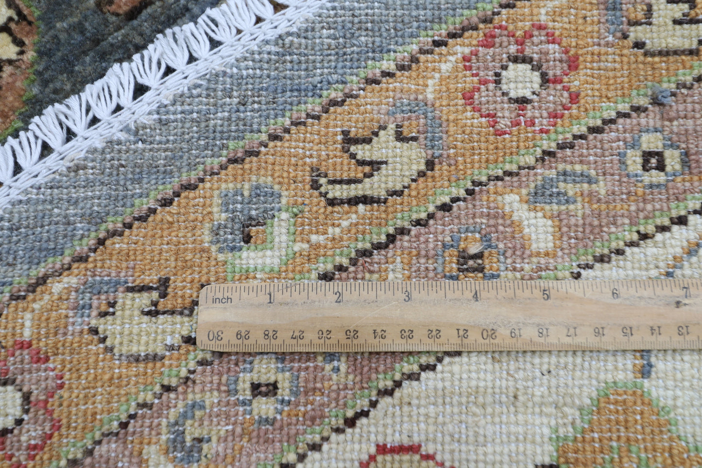 297 x 296 cm | Zeigler Round Rug Afghan Hand Knotted Veg Dye Wool carpet