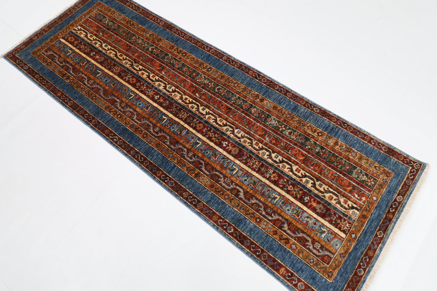 77 x 210 cm | Turkish Style Runner Rug Afghan Hand Knotted veg Dye Wool carpet