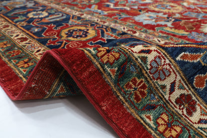 360 x 454 cm | Serapi Large Red Area Rug Afghan Hand Knotted Veg Dye Wool carpet