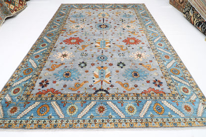 264 x 364 cm | Oriental Afghan Tribal Hand Knotted Veg Dye Wool carpet