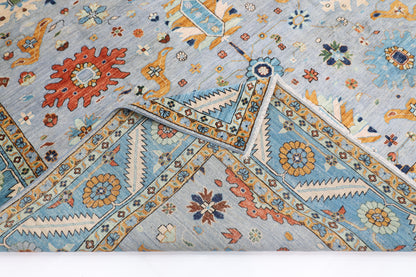 264 x 364 cm | Oriental Afghan Tribal Hand Knotted Veg Dye Wool carpet