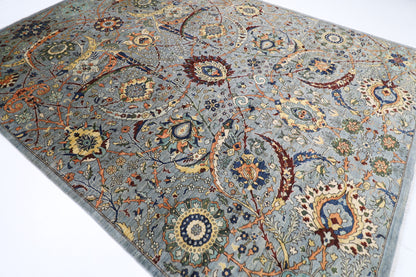 273 x 368 cm | Sickle Leaf Afghan Tribal Hand Knotted Veg Dye Wool carpet