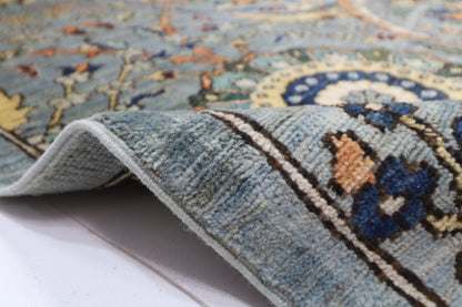 273 x 368 cm | Sickle Leaf Afghan Tribal Hand Knotted Veg Dye Wool carpet