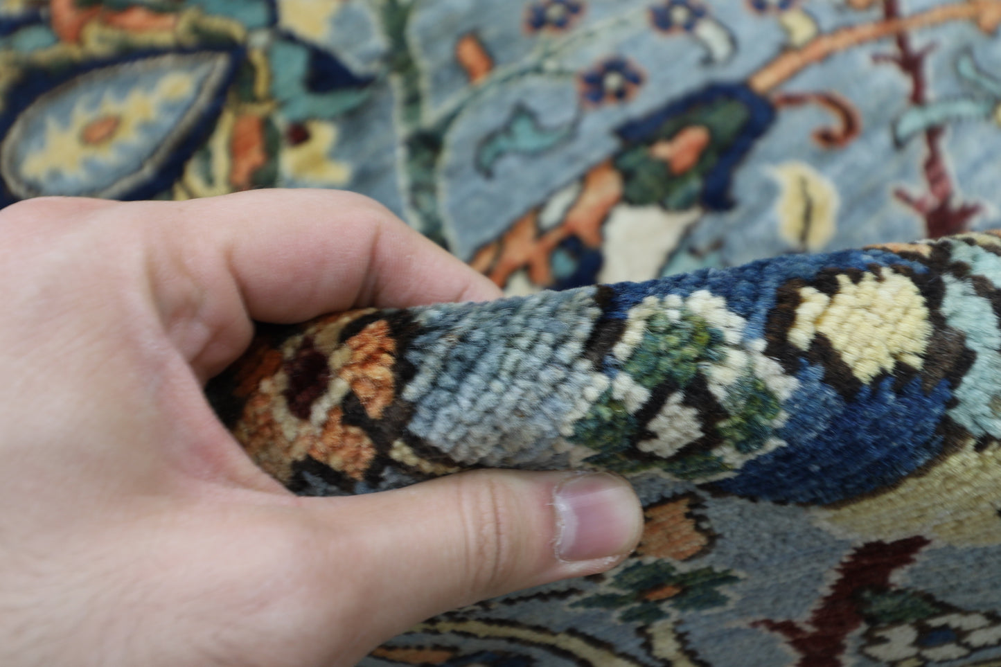 273 x 368 cm | Sickle Leaf Afghan Tribal Hand Knotted Veg Dye Wool carpet