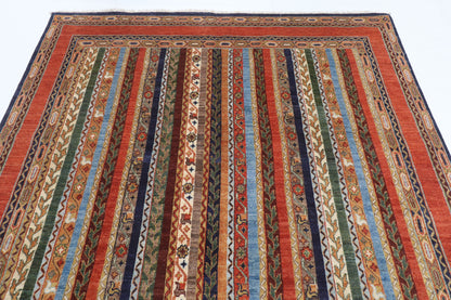 198 x 298 cm | Shall Design Hand Knotted Veg Dye Wool Afghan Carpet