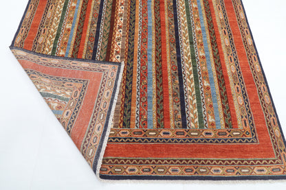 198 x 298 cm | Shall Design Hand Knotted Veg Dye Wool Afghan Carpet