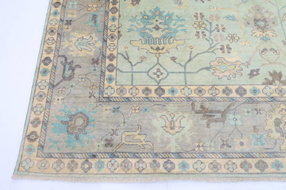 275 x 365 cm | Oushak Afghan Tribal Hand Knotted Veg Dye Wool carpet