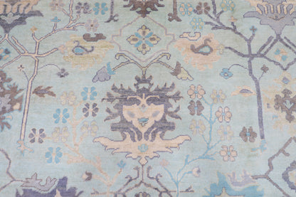 275 x 365 cm | Oushak Afghan Tribal Hand Knotted Veg Dye Wool carpet