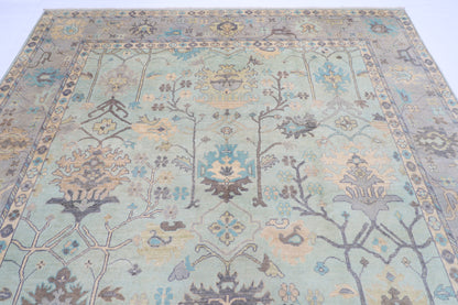 275 x 365 cm | Oushak Afghan Tribal Hand Knotted Veg Dye Wool carpet