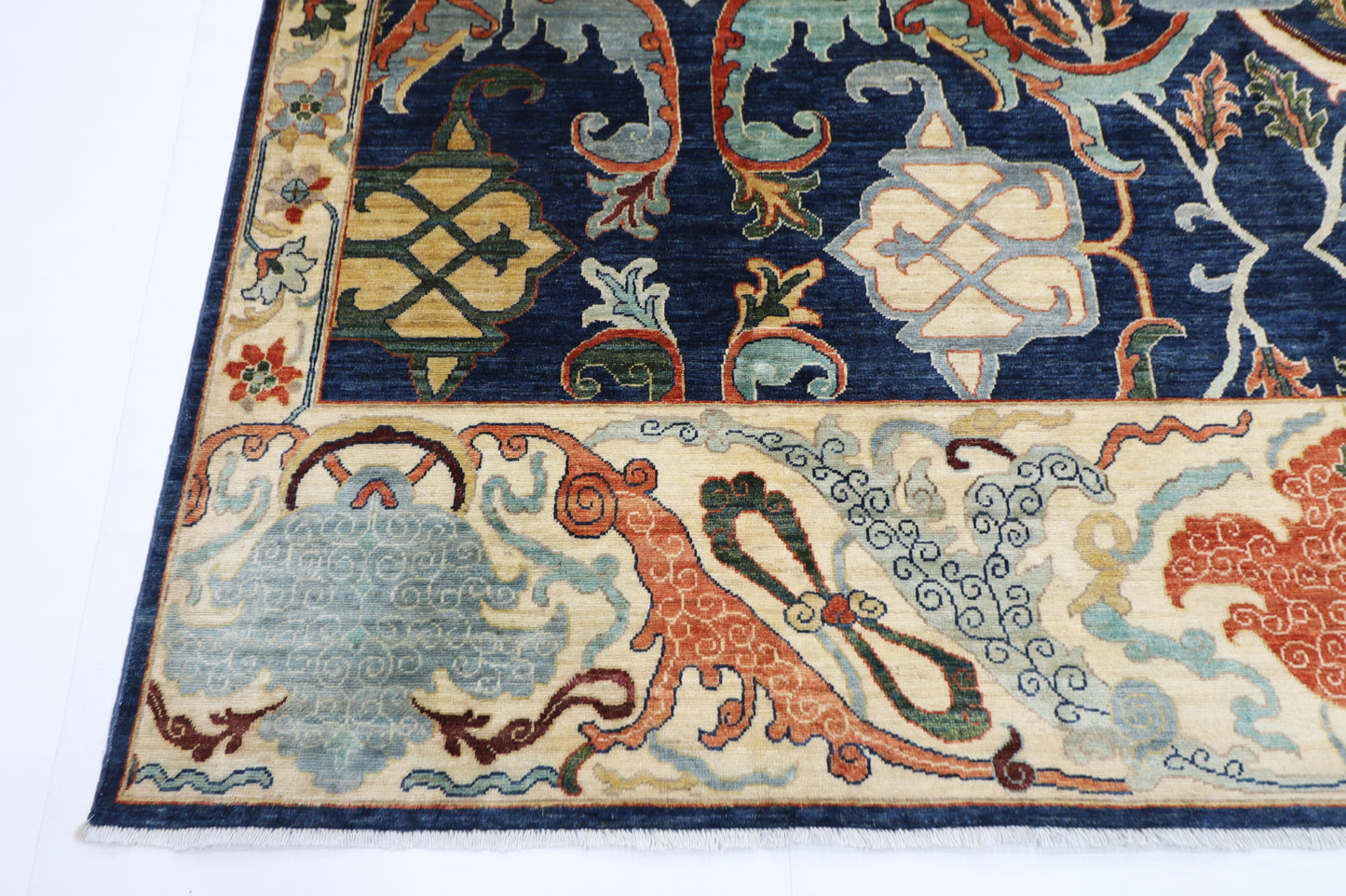 270 x 364 cm | Kawros Afghan Tribal Hand Knotted Veg Dye Wool carpet