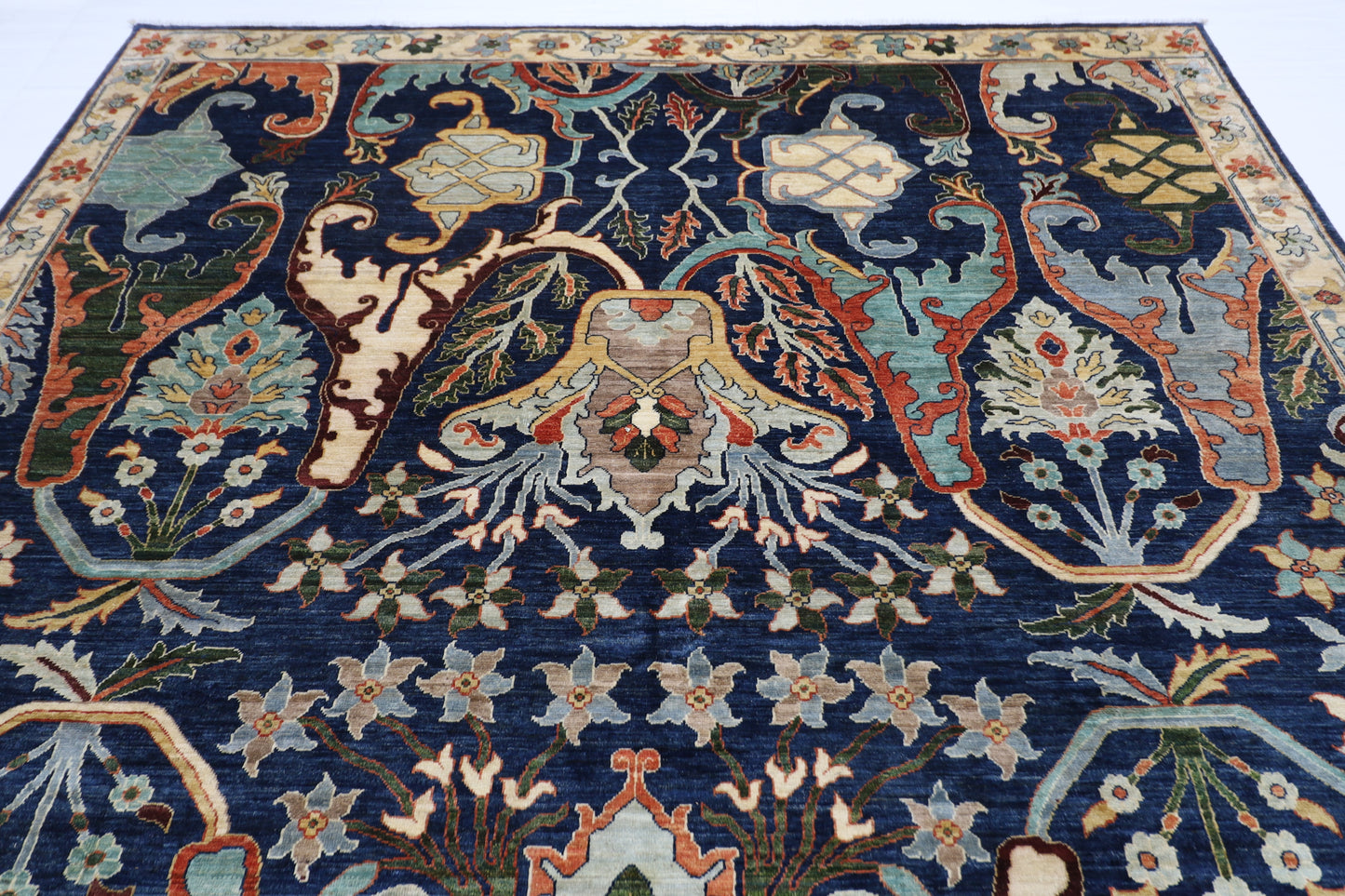 270 x 364 cm | Kawros Afghan Tribal Hand Knotted Veg Dye Wool carpet
