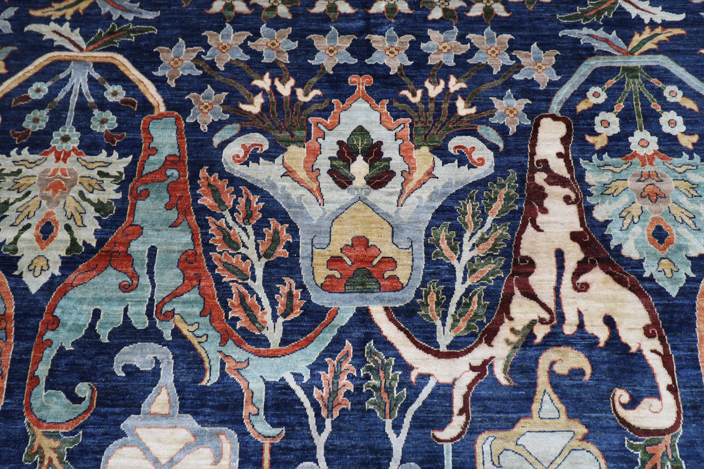 270 x 364 cm | Kawros Afghan Tribal Hand Knotted Veg Dye Wool carpet