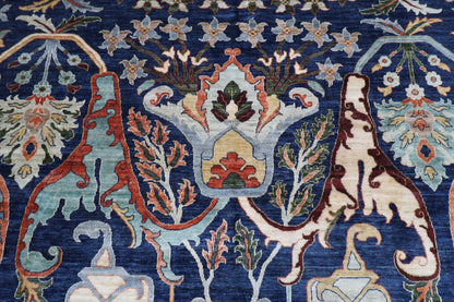 270 x 364 cm | Kawros Afghan Tribal Hand Knotted Veg Dye Wool carpet