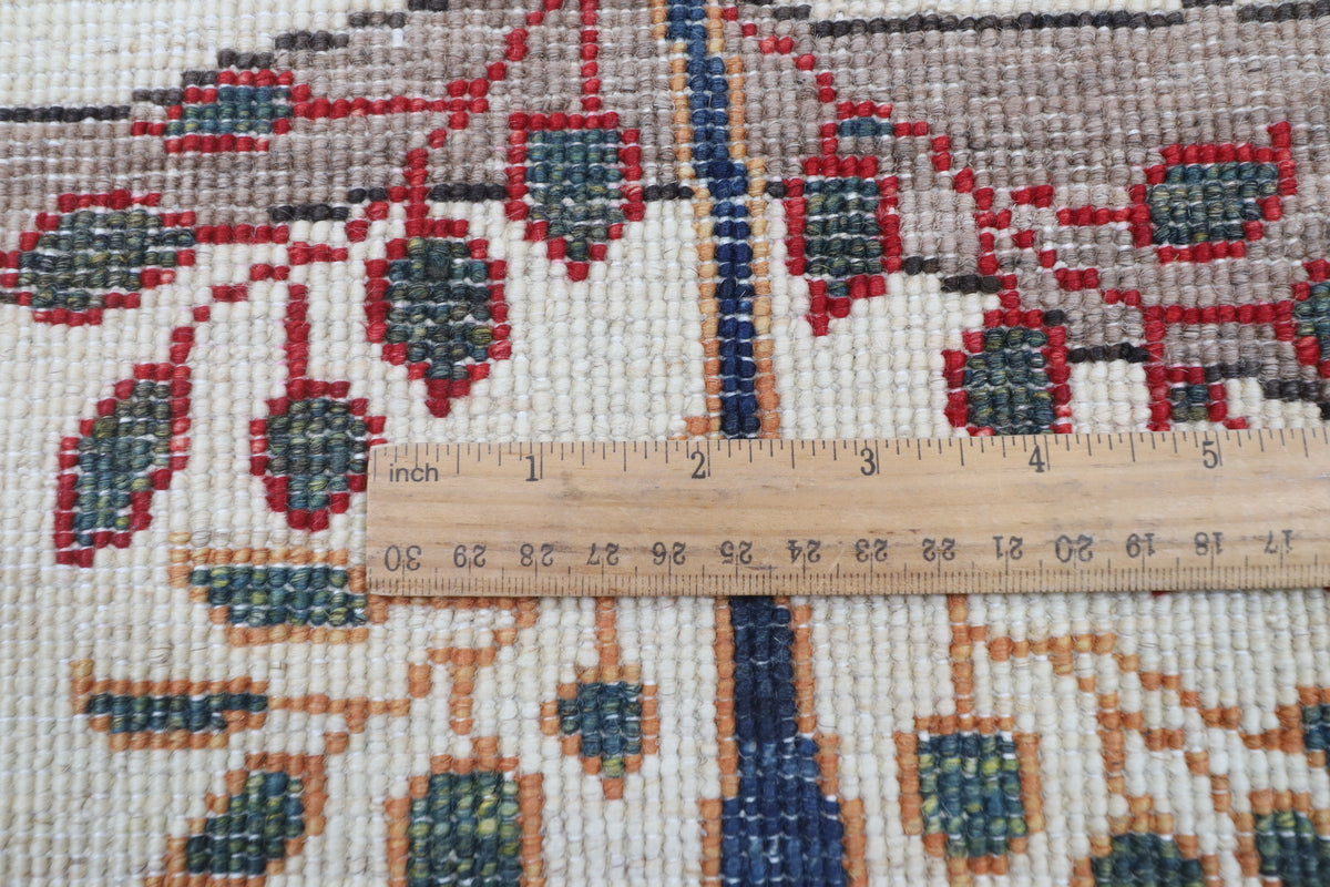 153 x 204 cm | Tree of life Design Hand Knotted Veg Dye Wool Afghan Carpet