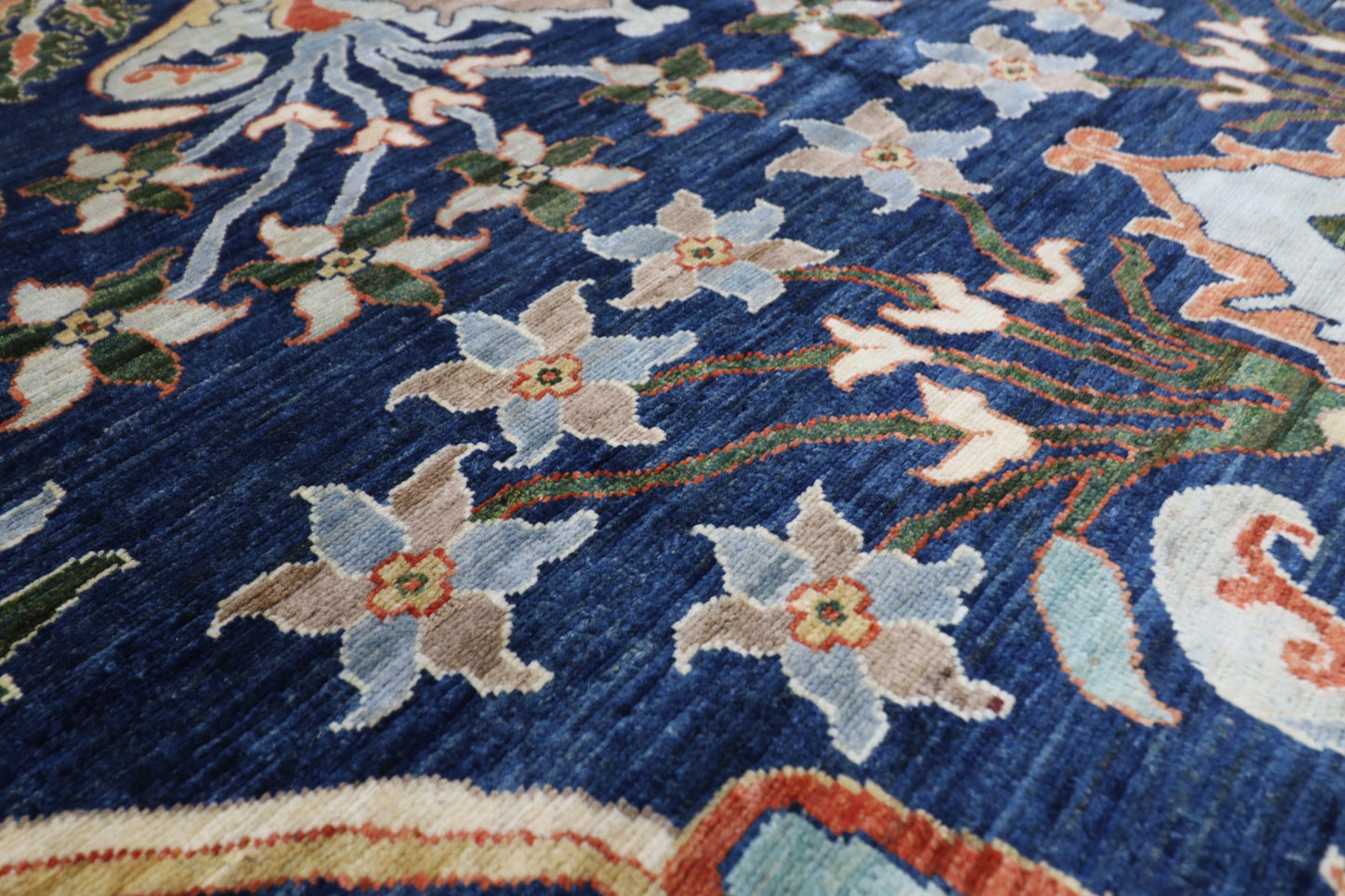 270 x 364 cm | Kawros Afghan Tribal Hand Knotted Veg Dye Wool carpet