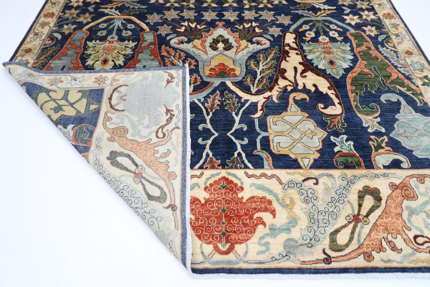 270 x 364 cm | Kawros Afghan Tribal Hand Knotted Veg Dye Wool carpet
