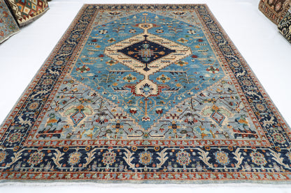 277 x 363 cm | Serapi Afghan Tribal Hand Knotted Veg Dye Wool carpet