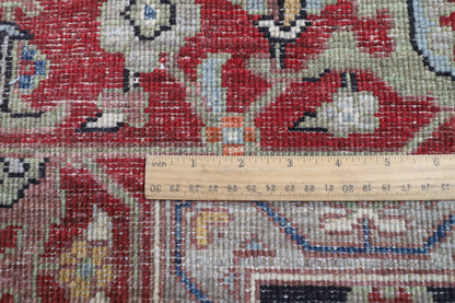 202 x 301 cm | Serapi Blue Design Hand Knotted Veg Dye Wool Afghan Carpet