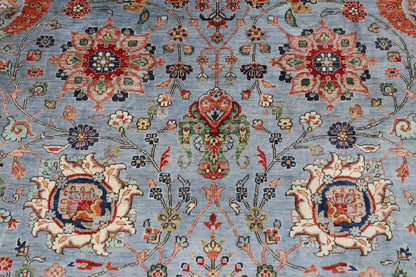 303 x 418 cm | Floral Afghan Tribal Hand Knotted Veg Dye Wool carpet