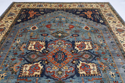 306 x 415 cm | Serapi Afghan Tribal Hand Knotted Veg Dye Wool carpet