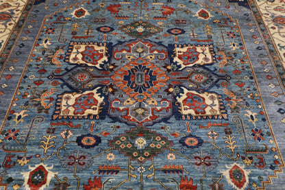 306 x 415 cm | Serapi Afghan Tribal Hand Knotted Veg Dye Wool carpet