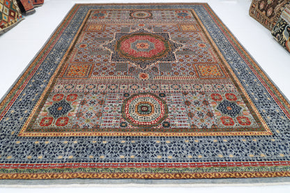 305 x 398 cm | Mamluk Afghan Tribal Hand Knotted Veg Dye Wool carpet