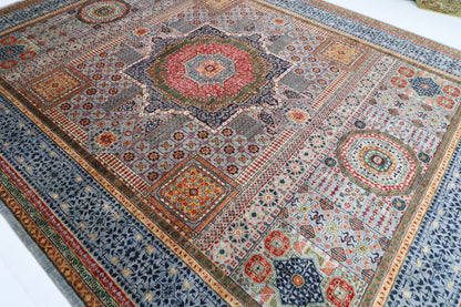 305 x 398 cm | Mamluk Afghan Tribal Hand Knotted Veg Dye Wool carpet
