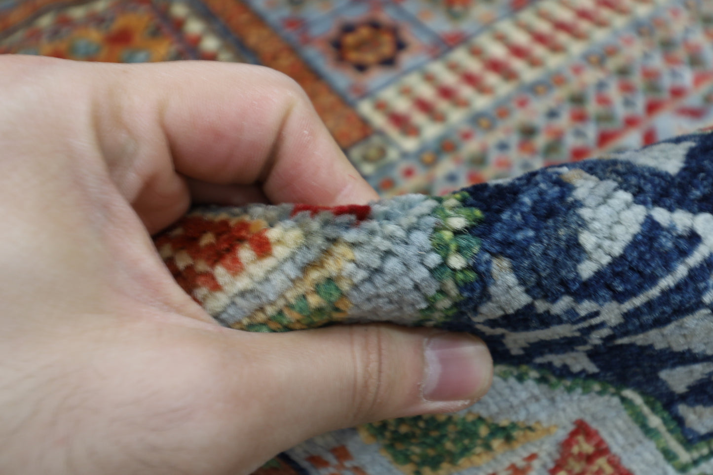 305 x 398 cm | Mamluk Afghan Tribal Hand Knotted Veg Dye Wool carpet