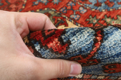 183 x 276 cm | Ersari Mori Design Hand Knotted Veg Dye Wool Afghan Carpet