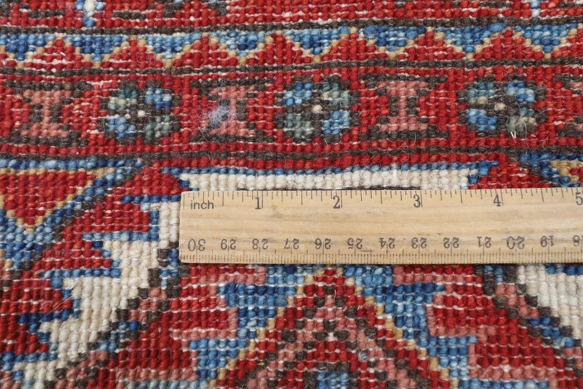 183 x 276 cm | Ersari Mori Design Hand Knotted Veg Dye Wool Afghan Carpet