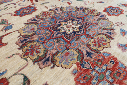 154 x 198 cm | Suzani Design Hand Knotted Veg Dye Wool Afghan Carpet