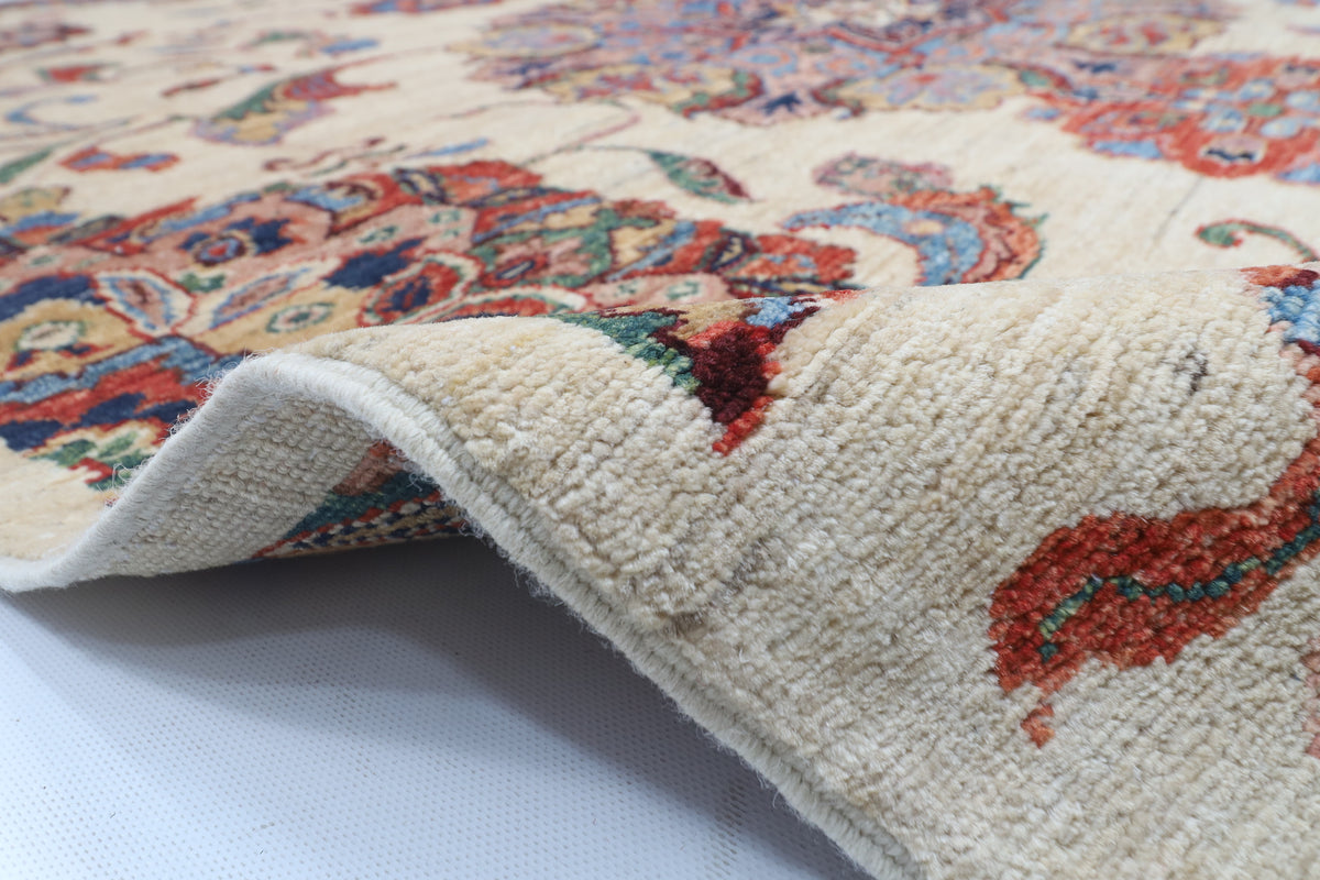 154 x 198 cm | Suzani Design Hand Knotted Veg Dye Wool Afghan Carpet