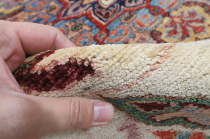 154 x 198 cm | Suzani Design Hand Knotted Veg Dye Wool Afghan Carpet