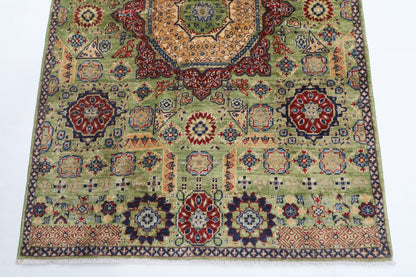 245 × 301 سم | سجادة أفغانية بتصميم كايروس منسوجة يدوياً من صوف مصبوغ طبيعياً