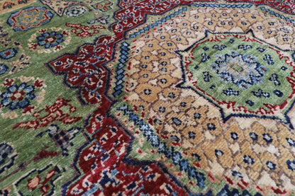 245 × 301 سم | سجادة أفغانية بتصميم كايروس منسوجة يدوياً من صوف مصبوغ طبيعياً