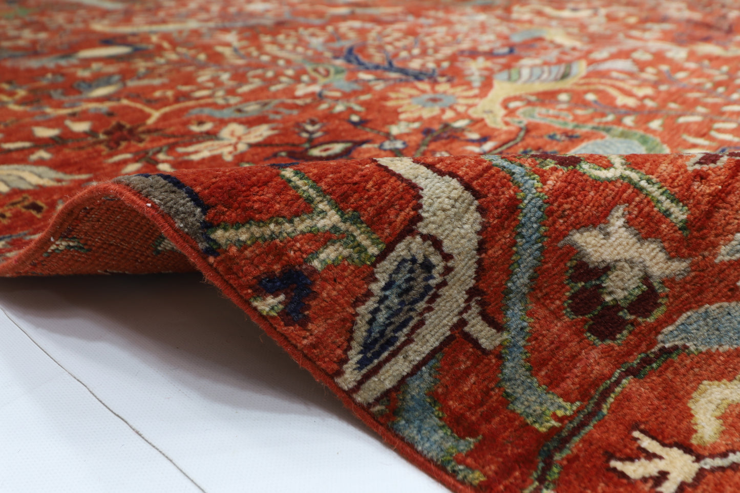 307 x 422 cm | Oriental Birds Large Area Rug Afghan Hand Knotted Veg Dye Wool carpet