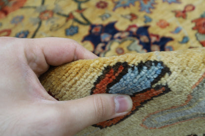 304 x 418 cm | Mustard Bidjar Afghan Tribal Hand Knotted Veg Dye Wool carpet