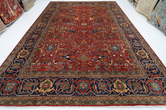 306 x 431 cm | Oriental Bidjar Large Area Rug Afghan Hand Knotted Veg Dye Wool carpet