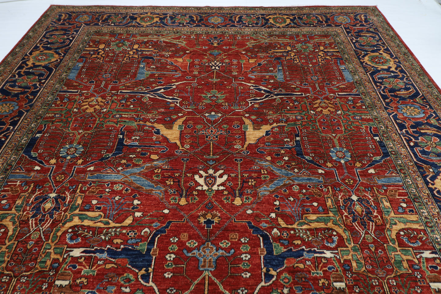 306 x 431 cm | Oriental Bidjar Large Area Rug Afghan Hand Knotted Veg Dye Wool carpet