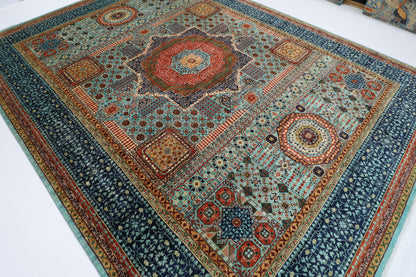 295 x 397 cm | Oriental Mamluk Large Area Rug Afghan Hand Knotted Veg Dye Wool carpet