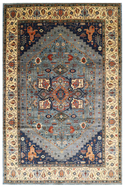 306 x 415 cm | Serapi Afghan Tribal Hand Knotted Veg Dye Wool carpet
