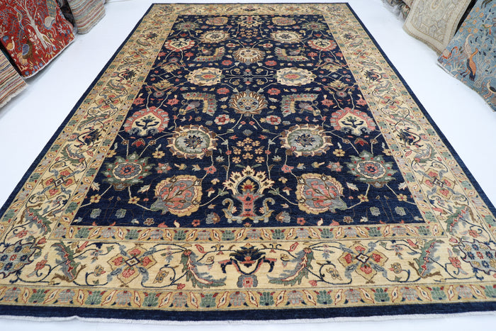 311 x 423 cm | Oriental Large Floral Area Rug Afghan Hand Knotted Veg Dye Wool carpet